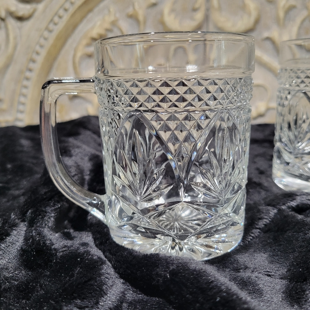 4-pc CRISTAL D'ARQUES-DURAND MUGS